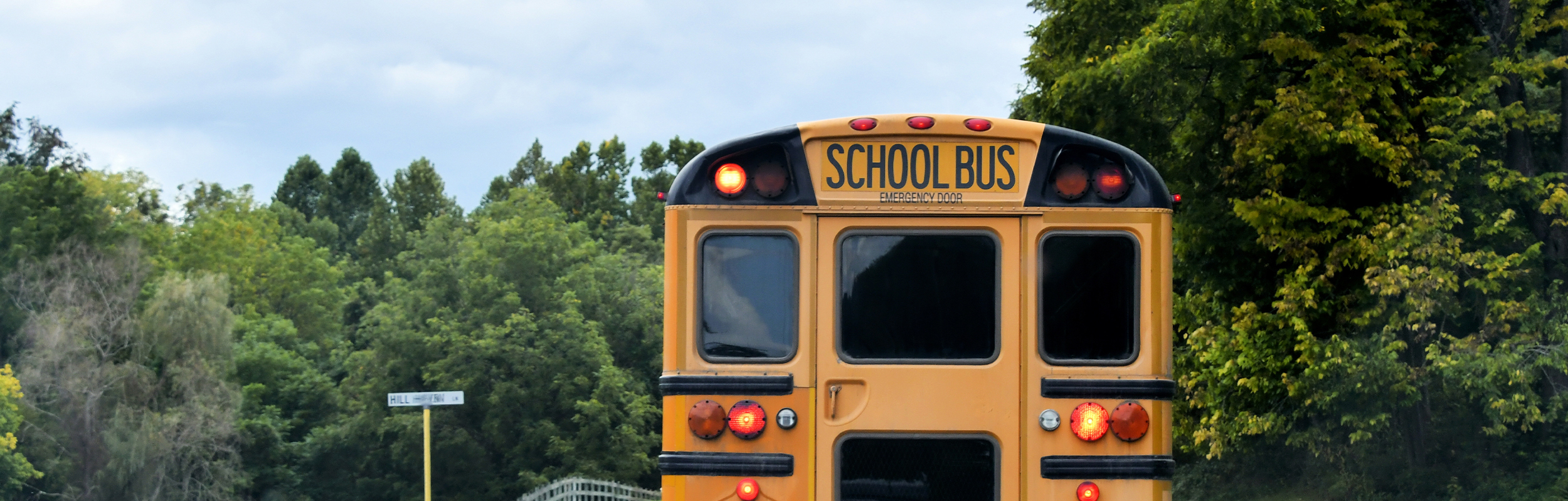 up close of a school bus