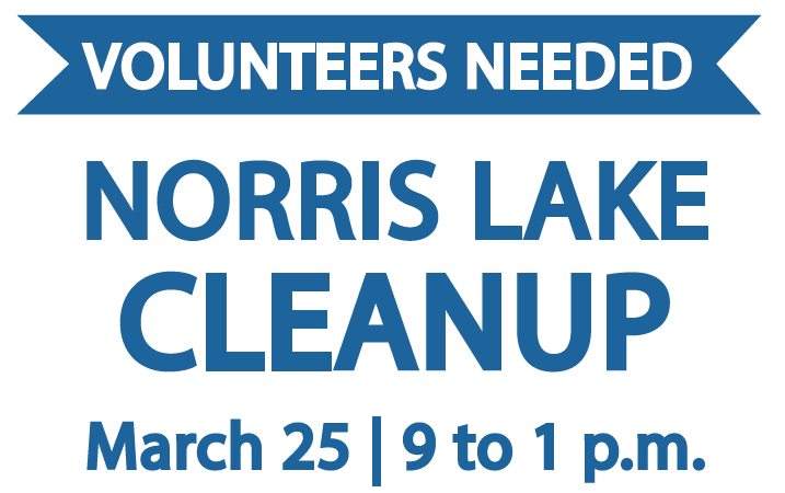 flyer for norris lake clean up day happening saturday march 25th